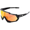 Image de 100%, Unisexe, Lunettes de sport, Speetrap Soft Tact shine (Noir, Hiper Red, Orange), Noir