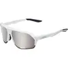 Image de 100%, Unisexe, Lunettes de sport, Norvik (blanc tendre tact blanc, Argent, HiPER Silver Chrome, Marron), Argent, Blanc