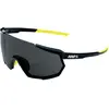 Image de 100%, Unisexe, Lunettes de sport, Lunettes de sport Racetrap 3.0 Gloss Black/Smoke (Noir brillant, Noir Jaune, Fumée), Noir