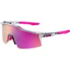 Image de 100%, Unisexe, Lunettes de sport, Brille Speedcraft SL (Gris translucide, Purple), Gris, Pink, Multicolore