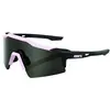 Image de 100%, Unisexe, Lunettes de sport, Brille Speedcraft SL (Rose / Noir, Soft Tact Desert Pink, Fumée, Lentille fumé), Pink, Noir