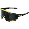 Image de 100%, Unisexe, Lunettes de sport, Speedtrap Brille Soft Tact Hazard - black mirror lens (Soft Tact Hazard, Noir), Noir