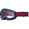 Image de 100%, Unisexe, Lunettes de sport, STRATA 2 Goggle Navy - Clear Lens (Lucide), Bleu