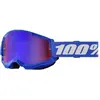 Image de 100%, Unisexe, Lunettes de sport, STRATA 2 Goggle Blue - Mirror Red/Blue Lens (Bleu, Bleu, Miroir Rouge), Rouge, Multicolore, Bleu