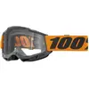 Image de 100%, Lunettes de sport, ACCURI 2 Goggle Orange - Clear Lens (gris-orange), Gris