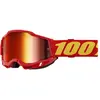 Image de 100%, Unisexe, Lunettes de sport, ACCURI 2 Goggle Red - Mirror Red Lens (Red, Miroir Rouge), Rouge