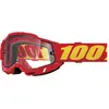 Image de 100%, Unisexe, Lunettes de sport, Accuri 2 (Red, Clear), Rouge