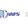 Image de 100% Armega Essential Chrome Lunettes de motocross, blanc-bleu pour Hommes