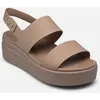 Image de Crocs Brooklyn Low Wedge W par Crocs Marron 36 - 37 Femme