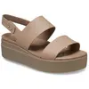Image de Crocs, Femmes, Sandales, Brooklyn, Marron, (37)