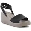 Image de Crocs, Femmes, Sandales, Brooklyn Sandalen mit Knöchelriemen und Keilabsatz, Noir, (41, 42)