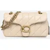 Image de Quilted Tabby Shoulder Bag 26 With Chain par Coach Blanc T.U Sacs