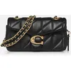 Image de Quilted Tabby Shoulder Bag 20 with Chain par Coach Noir T.U Sacs