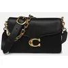 Image de Soft Grain Leather Chain Tabby Shoulder par Coach Noir T.U Sacs