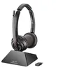 Image de HP Poly Savi 8220 - Savi 8200 series - micro-casque - sur-oreille - DECT / Bluetooth - sans fil - USB-A via adaptateur Bluetooth - noir - certifié UC, Certifié pour Microsoft Teams