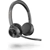Image de HP Poly Voyager 4300 (Sans fil, USB-A, Les équipes Microsoft, Zoom), Casque micro de bureau, Noir