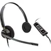 Image de HP Casque stéréo Poly EncorePro 525 USB-C (Filaire, USB-A, Les équipes Microsoft, Skype), Casque micro de bureau, Noir