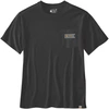 Image de Carhartt Pocket Script Graphic T-shirt, noir, taille S pour Hommes