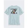 Image de Carhartt, Hommes, T-shirt, Schweres, grafisches Early Fog-T-Shirt, Gris, (S)