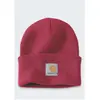 Image de Carhartt, Hommes, Bonnet, Strickmütze mit Umschlag Industry Rot, Rouge