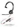 Image de HP Poly Blackwire 3315 - Blackwire 3300 series - micro-casque - sur-oreille - filaire - jack 3,5mm, USB-C - noir - certifié UC