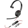 Image de HP Poly Blackwire 5210 - Blackwire 5200 series - micro-casque - sur-oreille - filaire - jack 3,5mm, USB-C - noir - Certifié pour Microsoft Teams, Certifié pour Skype for Business, certifié Cisco Jabber, Certifié Avaya, Works With Chromebook Certified,