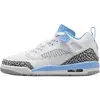 Image de Baskets Air Jordan Spizike Low GS UNC Enfants Blanc Bleu Université Gris Loup FQ3950-141 37.5