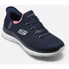 Image de Chaussures de sport Skechers SUMMITS - DIAMOND DREAM - SLIP INS pour Femme Bleu 36