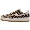 Image de Nike Air Force 1 Low Imprimé Guépard Chaussures pour Femmes Marron Marron Baroque Sésame IB7695-200 40 black