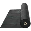 Image de VEVOR Toile de Paillage Anti-Mauvaises Herbes Géotextile PP Tissé 1,8x91,4m 102g