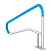 Image de VEVOR Rampe Piscine Main Courante Acier Inox avec Plaque de Base 1420 x 945 mm