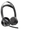 Image de HP Poly Voyager Focus 2 - Micro-casque - sur-oreille - Bluetooth - sans fil - Suppresseur de bruit actif - USB-C via un adaptateur Bluetooth, USB-A via adaptateur Bluetooth - noir - certifié Zoom, Certifié pour Microsoft Teams