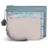 Image de Kipling Pochette Iaka L Wristlet Relaxed Grey Bleu Grand Femme 56% Recycled Polyamide, 44% Polyamide