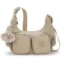Image de Kipling Sac Bandoulière Rikka Mini Signature Beige Embossed Petit Femme 60% Polyamide, 40% Recycled Polyamide