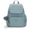 Image de Kipling Sac À Dos City Zip Mini Relaxed Grey Bleu Petit Femme 56% Recycled Polyamide, 44% Polyamide