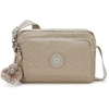 Image de Kipling Sac Bandoulière Abanu M Zip Glorious Beige Silver Imprimé Standard Femme 60% Polyamide, 40% Recycled Polyamide