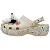 Image de Crocs Peanuts X Sabot Plateforme Classique Sabots Décontractés Sabots Femme Beige 212118-90H 39-40