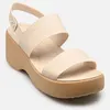 Image de Sandales et nu-pieds Crocs Brooklyn Sky Sandal pour Femme Beige 36 - 37