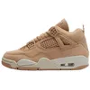 Image de Air Jordan 4 Retro Cozy Girl Baskets pour Femmes Marron Chanvre Light-Orewood-Brown HV0823-200 40