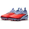 Image de Nike, Garçons, Chaussures de football, Buty Phantom 6 Low Academy Jr FG/MG HM9203-400 (38), Rouge, Noir