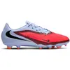 Image de Nike, Hommes, Chaussures de football, Phantom 6 Low Academy FG/MG HJ4564 400 Chaussures de football (42.5), Bleu, Rouge