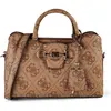 Image de Guess, Femmes, Sac à main, Handtasche Janie Logo Girlfriend Satchel, Marron