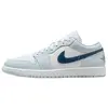 Image de Baskets pour homme Air Jordan 1 Low Aura White Escadron Bleu-Bleu 553558-400 40.5