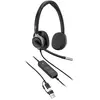Image de HP Poly Mission 625 (Filaire, USB-A, USB-C, Les équipes Microsoft, Réunion Google, Zoom), Casque micro de bureau, Noir