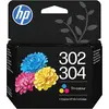 Image de HP, Cartouche d'impression, Hewlett-Packard 302/304 Tri-color Original Ink Crtg, 302/304