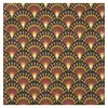 Image de Tissu coton Artifice Ginza vendu par 50 cm(...) - Bronze/moutarde Multicolore