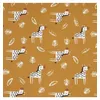 Image de Tissu enfant coton Zebre vendu par 50 cm(...) - Noisette/sepia Marron