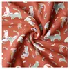 Image de Tissu coton enfant chats et poissons vendu par 50 cm(...) - chadwickrouge