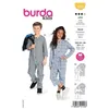 Image de Patron Burda 9245 - Combinaison confortable à boutonner du 4 au 11 ans(...) -