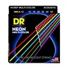 Image de DR NMCA-12 - Hi-Def Neon - Multi-color, jeu guitare acoustique, Light 12-54